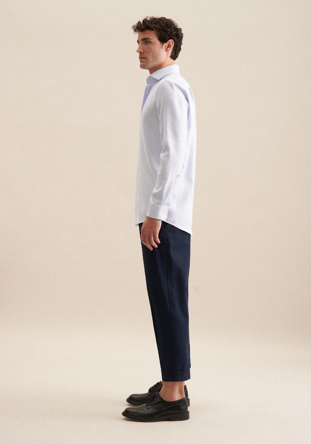 Regular Business shirt Structure in Light Blue | Seidensticker Onlineshop