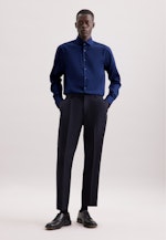 Regular Business Hemd Struktur in Dunkelblau |  Seidensticker Onlineshop