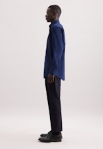 Regular Business Hemd Struktur in Dunkelblau |  Seidensticker Onlineshop