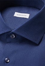 Regular Business Hemd Struktur in Dunkelblau |  Seidensticker Onlineshop
