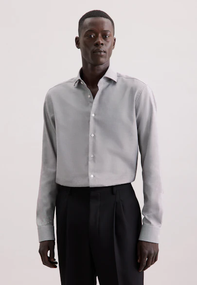 Regular Chemise d'affaires Structure in Marron | Seidensticker Onlineshop