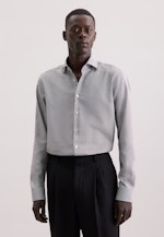 Regular Business Hemd Struktur in Braun |  Seidensticker Onlineshop