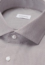 Regular Business Hemd Struktur in Braun |  Seidensticker Onlineshop
