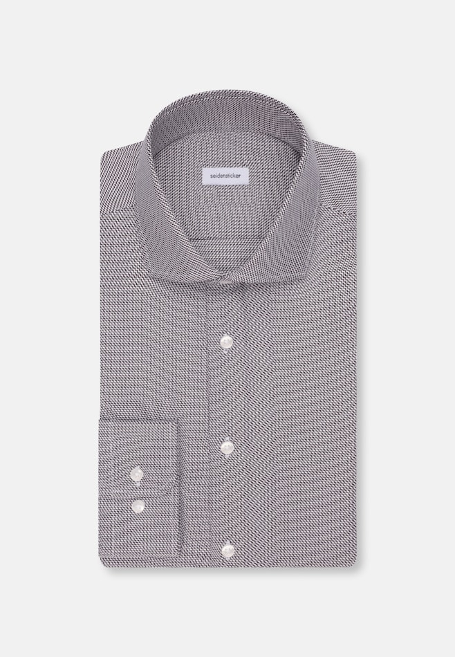 Regular Chemise d'affaires Structure dans Marron | Boutique en ligne Seidensticker