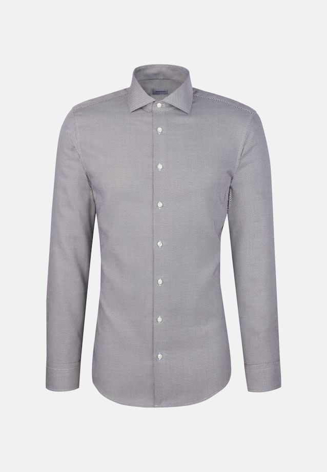 Regular Business Hemd Struktur in Braun |  Seidensticker Onlineshop