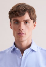 Regular Business Hemd Struktur in Mittelblau |  Seidensticker Onlineshop