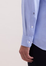 Regular Business Hemd Struktur in Mittelblau |  Seidensticker Onlineshop