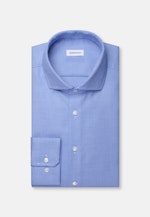 Regular Business Hemd Struktur in Mittelblau |  Seidensticker Onlineshop