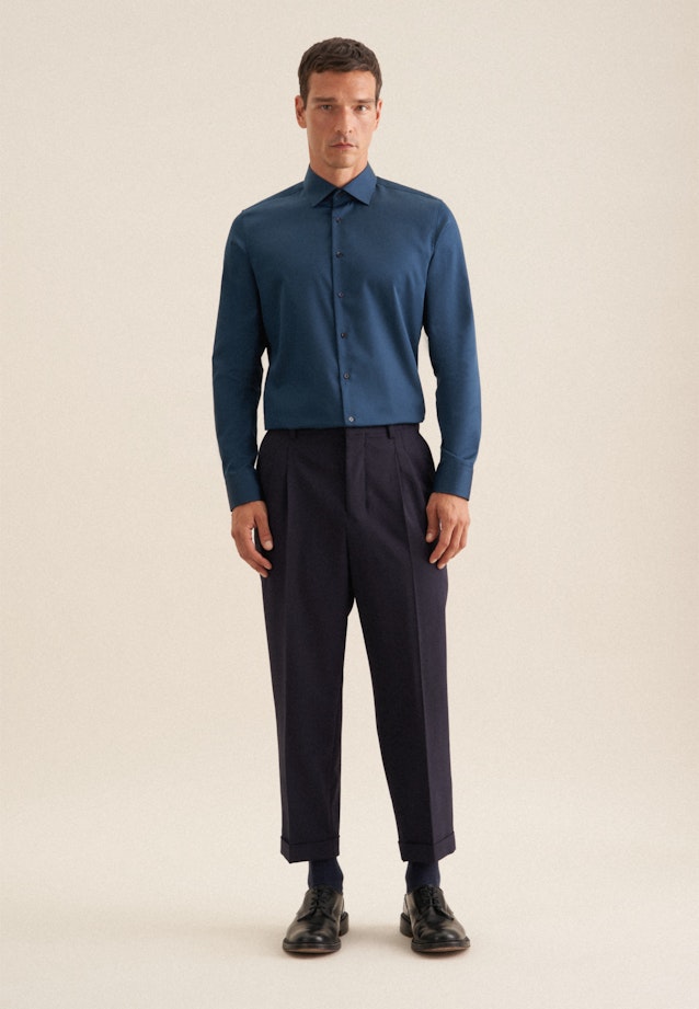 Slim Business Hemd Uni in Türkis |  Seidensticker Onlineshop