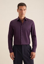 Slim Business Hemd Uni in Lila |  Seidensticker Onlineshop