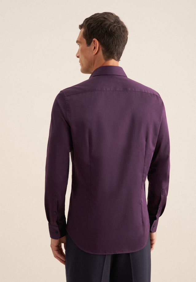 Slim Business Hemd Uni in Lila |  Seidensticker Onlineshop