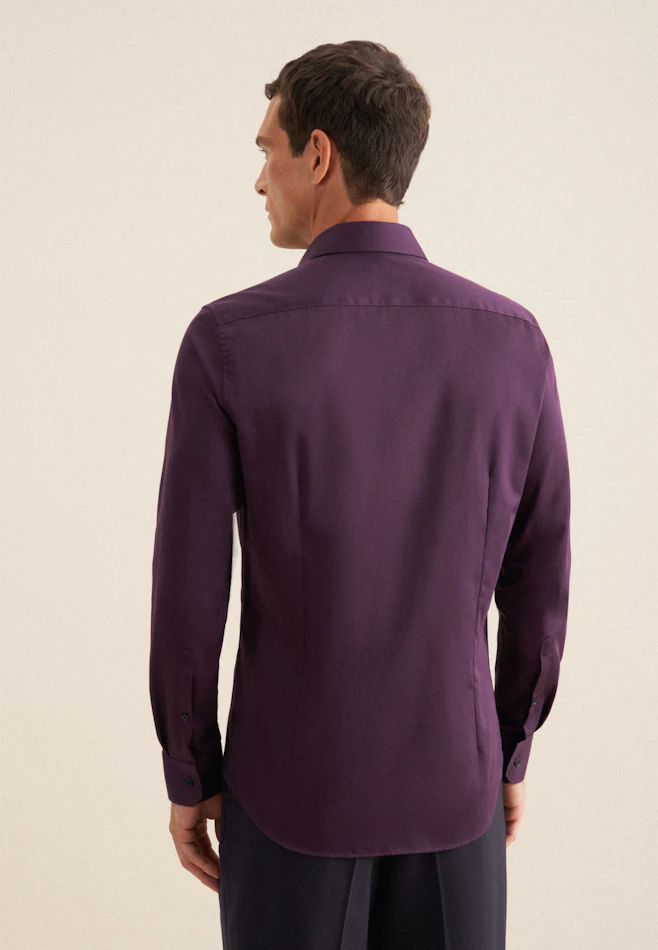 Slim Business Hemd Uni in Lila | Seidensticker Onlineshop