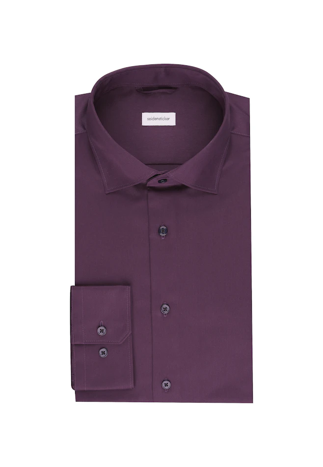Slim Chemise d'affaires Uni dans Lilas | Boutique en ligne Seidensticker