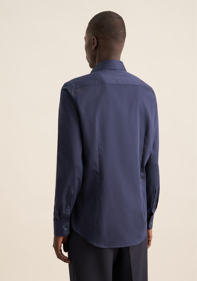 Slim Business Hemd Uni in Dunkelblau | Seidensticker Onlineshop
