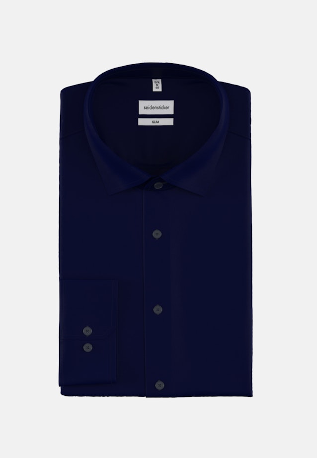 Chemise D'affaires Slim Manche Longue New Kent in Bleu Foncé |  Seidensticker Onlineshop