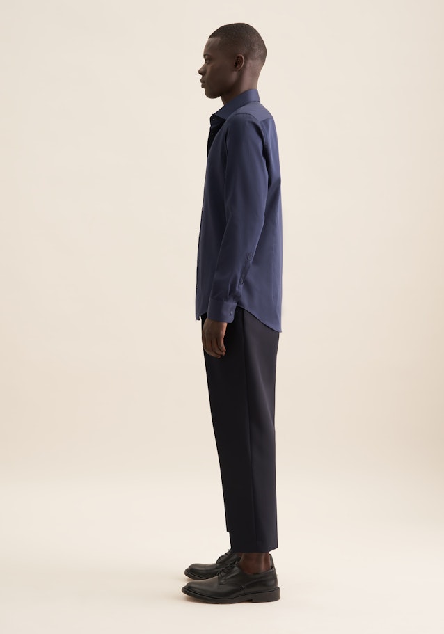 Slim Business Hemd Uni in Dunkelblau | Seidensticker Onlineshop