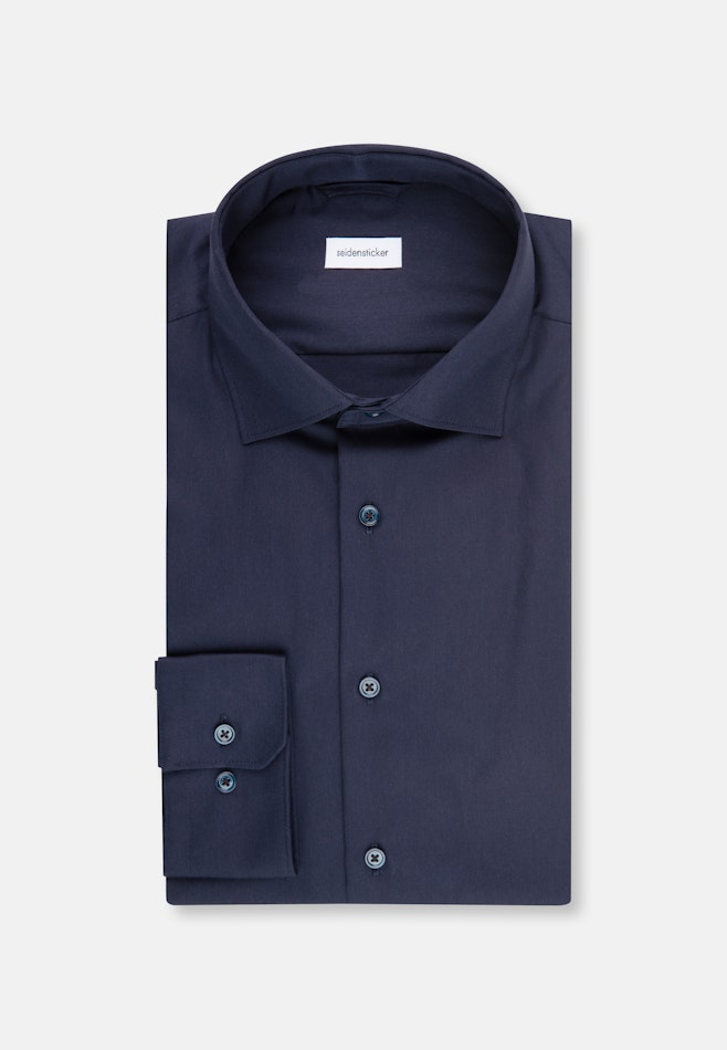 Slim Business shirt Uni in Dark Blue | Seidensticker online shop
