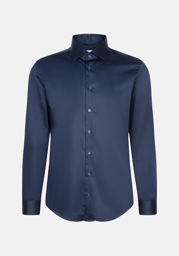 Slim Business Hemd Uni in Dunkelblau | Seidensticker Onlineshop