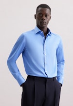 Slim Business Hemd Uni in Mittelblau |  Seidensticker Onlineshop
