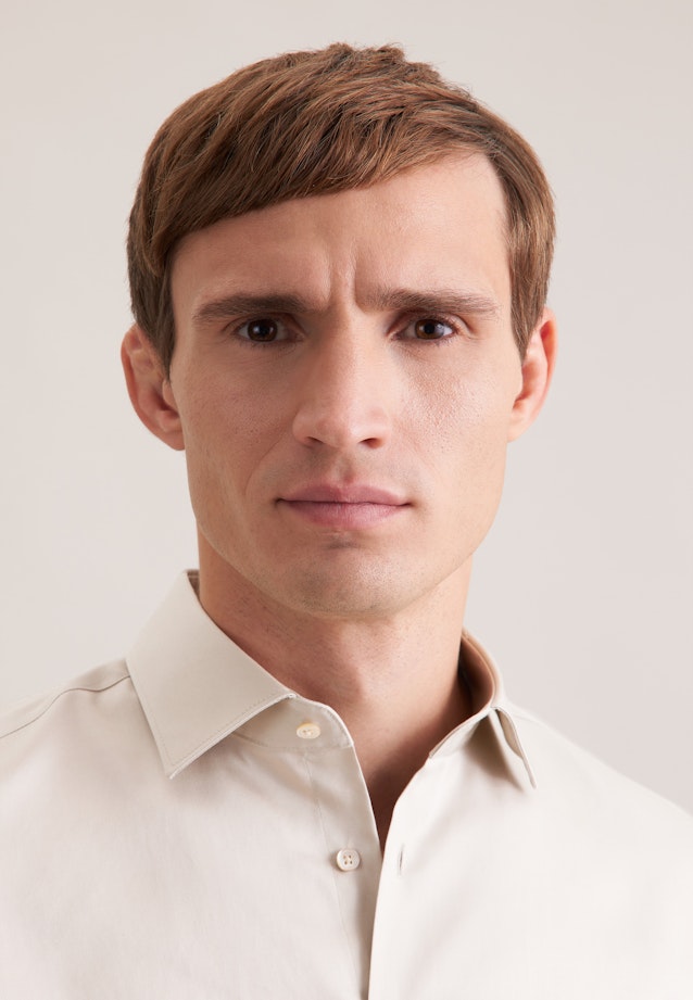 Slim Business Hemd Uni in Beige |  Seidensticker Onlineshop