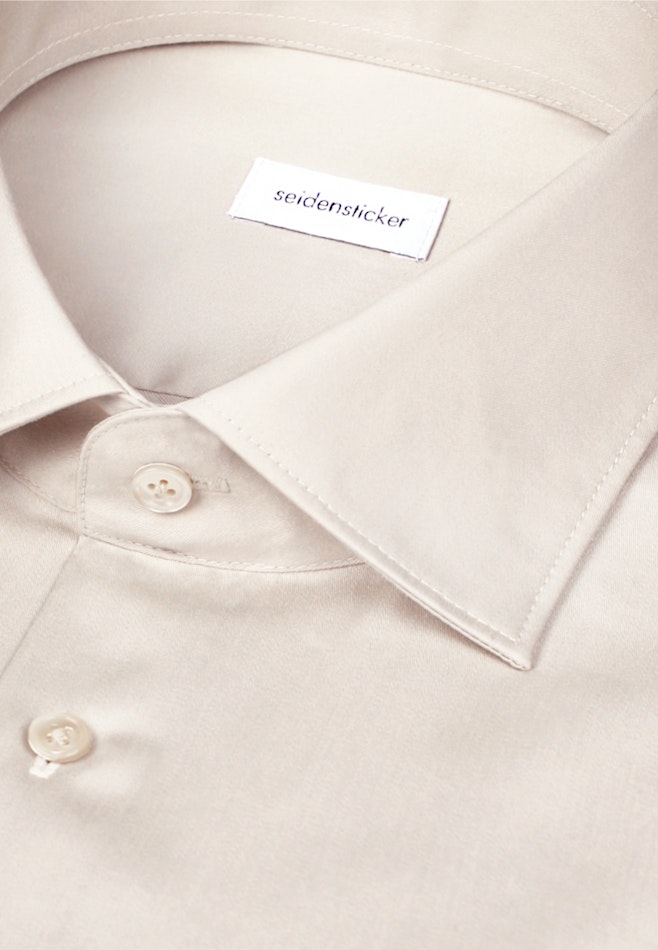 Slim Business Hemd Uni in Beige | Seidensticker Onlineshop