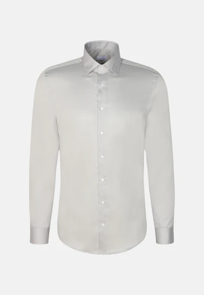 Slim Chemise d'affaires Uni in Gris |  Seidensticker Onlineshop