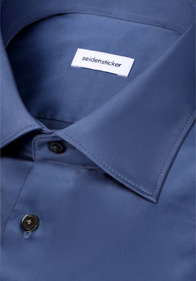 Slim Chemise d'affaires Uni in Bleu Moyen | Seidensticker Onlineshop