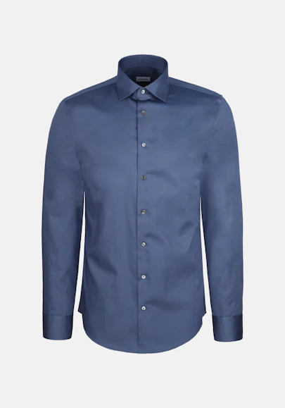 Slim Chemise d'affaires Uni in Bleu Moyen | Seidensticker Onlineshop