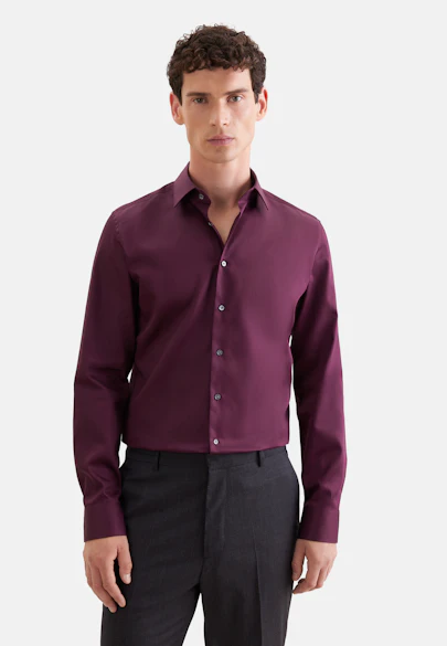 Slim Business shirt Uni in Rot |  Seidensticker Onlineshop