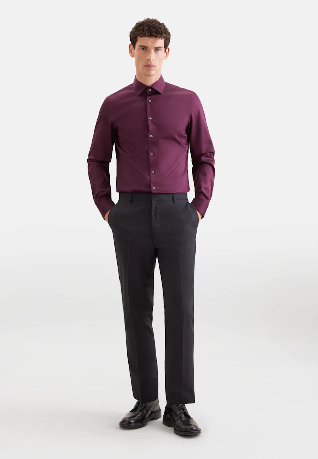 Slim Business Hemd Uni in Rot |  Seidensticker Onlineshop