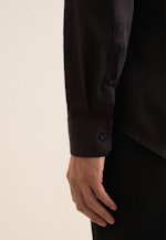 Easy-iron Satin Business Shirt in Slim with Kent-Collar in Black |  Seidensticker Onlineshop