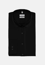 Easy-iron Satin Business Shirt in Slim with Kent-Collar in Black |  Seidensticker Onlineshop