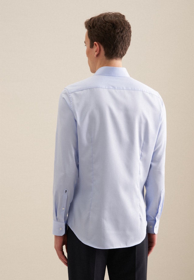 Easy-iron Satin Business Shirt in Slim with Kent-Collar in Light Blue |  Seidensticker Onlineshop