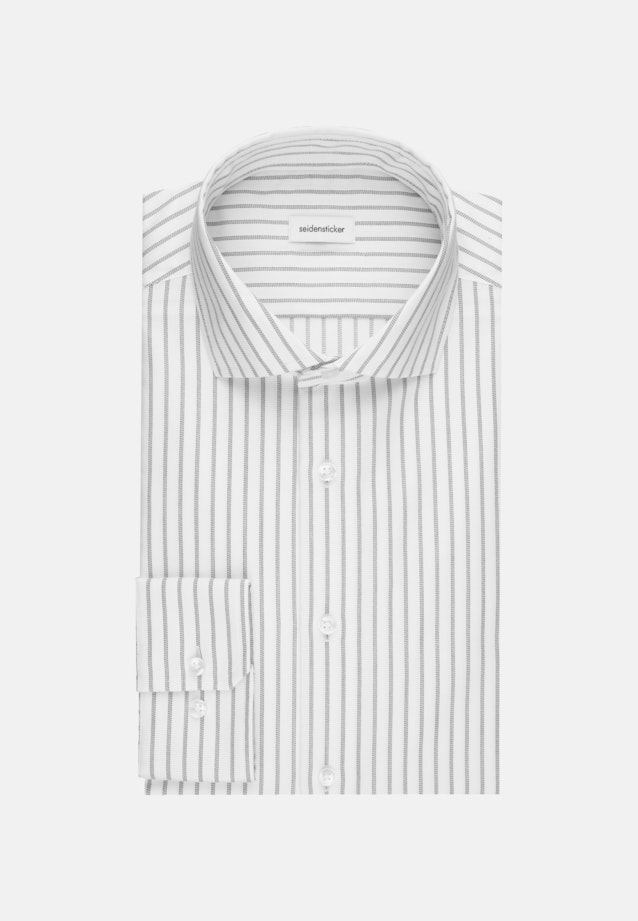 Non-iron Structure Business Shirt in Slim with Kent-Collar in Medium Blue |  Seidensticker Onlineshop