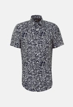 Shaped Business shirt Floral in Dark Blue |  Seidensticker Onlineshop