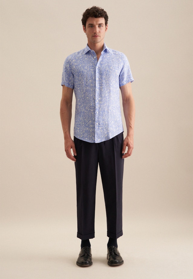 Shaped Chemise d'affaires Floral in Bleu Clair |  Seidensticker Onlineshop