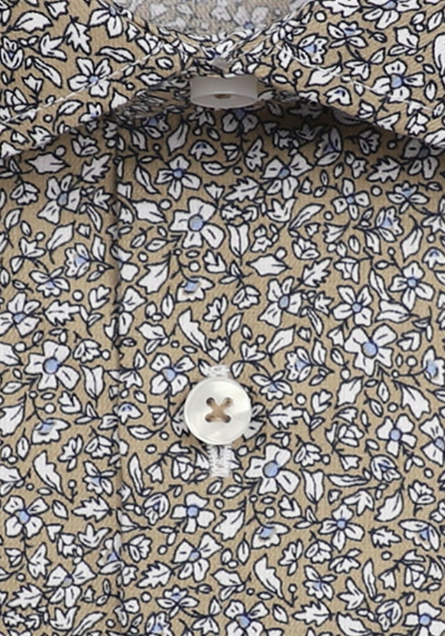 Twill Business Hemd in Shaped mit Kentkragen in Braun | Seidensticker Onlineshop