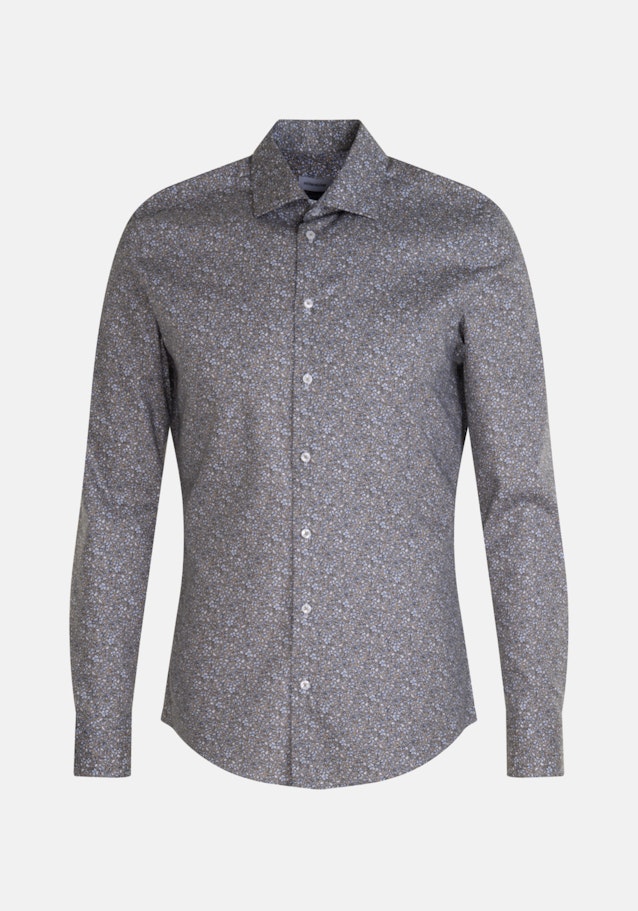 Twill Business Hemd in Shaped mit Kentkragen in Braun | Seidensticker Onlineshop