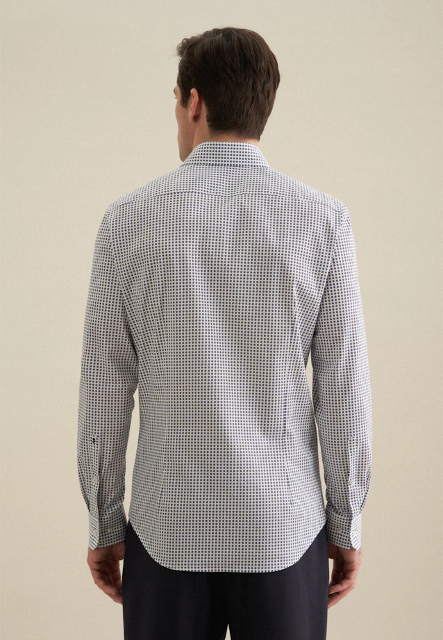 Slim Performance-Hemd Druck in Hellblau |  Seidensticker Onlineshop