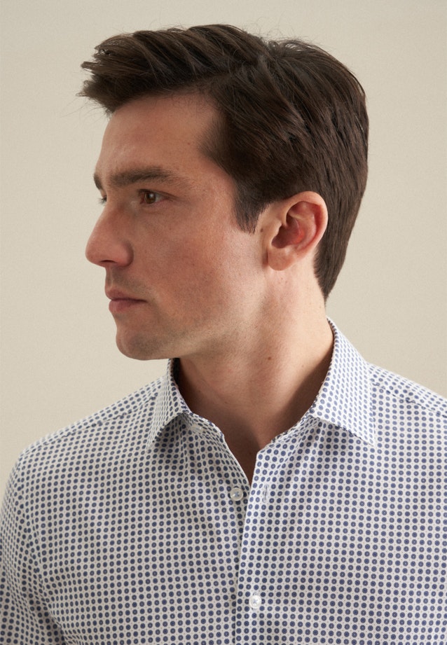 Slim Performance-Hemd Druck in Hellblau |  Seidensticker Onlineshop