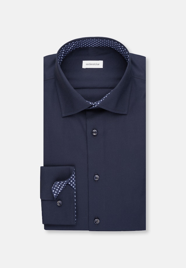 Slim Business Hemd Uni in Dunkelblau |  Seidensticker Onlineshop