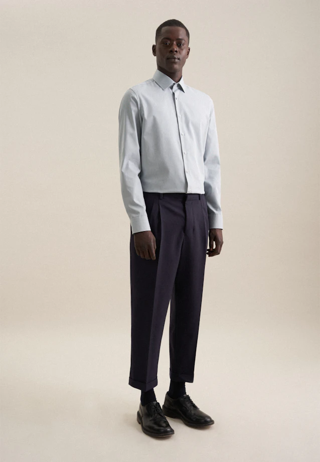 Slim Business shirt Structure in Green |  Seidensticker Onlineshop