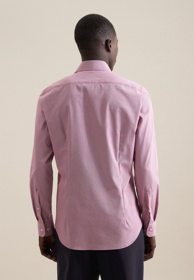 Chemise Business Slim Structuré Col Kent in Rose Fuchsia |  Seidensticker Onlineshop