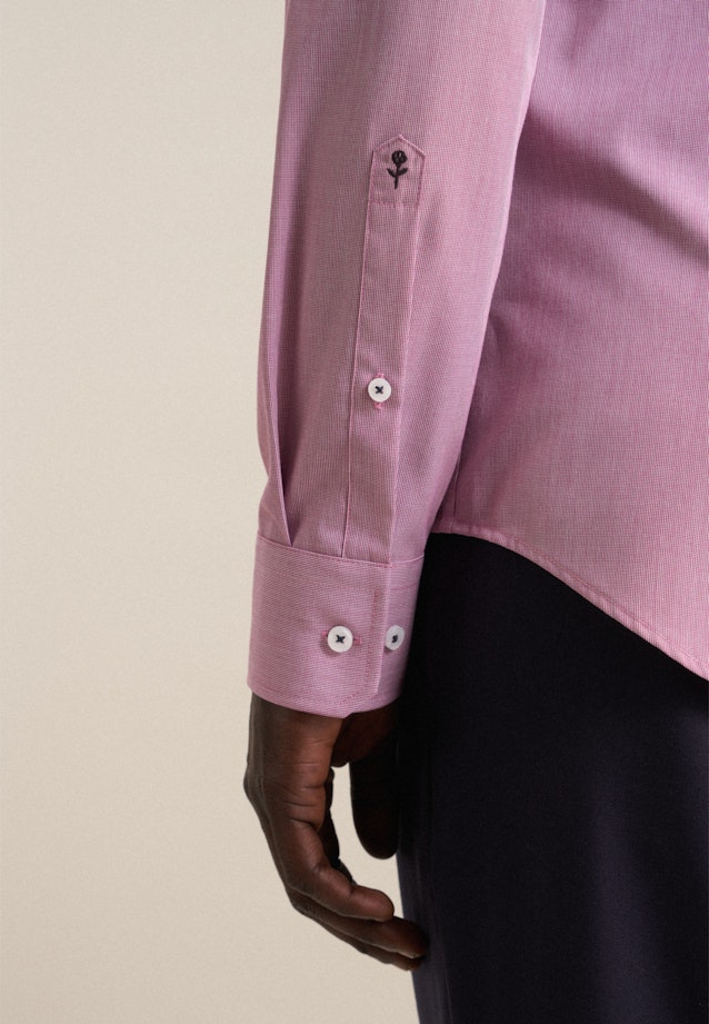 Non-iron Structure Business Shirt in Slim with Kent-Collar in Pink |  Seidensticker Onlineshop