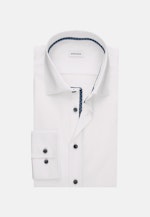 Non-iron Structure Business Shirt in Slim with Kent-Collar in White |  Seidensticker Onlineshop