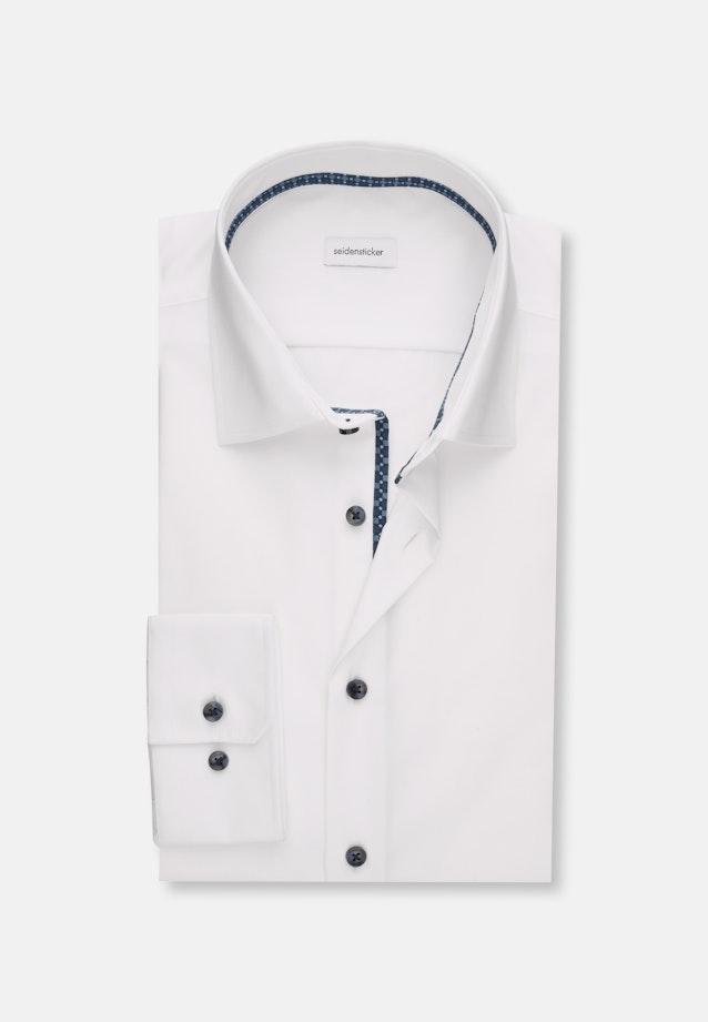 Slim Business Hemd Struktur in Weiß |  Seidensticker Onlineshop