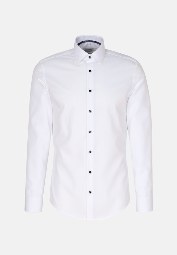 Non-iron Structure Business Shirt in Slim with Kent-Collar in White |  Seidensticker Onlineshop