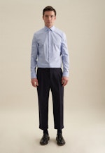 Non-iron Poplin Business Shirt in Slim with Kent-Collar in Light Blue |  Seidensticker Onlineshop