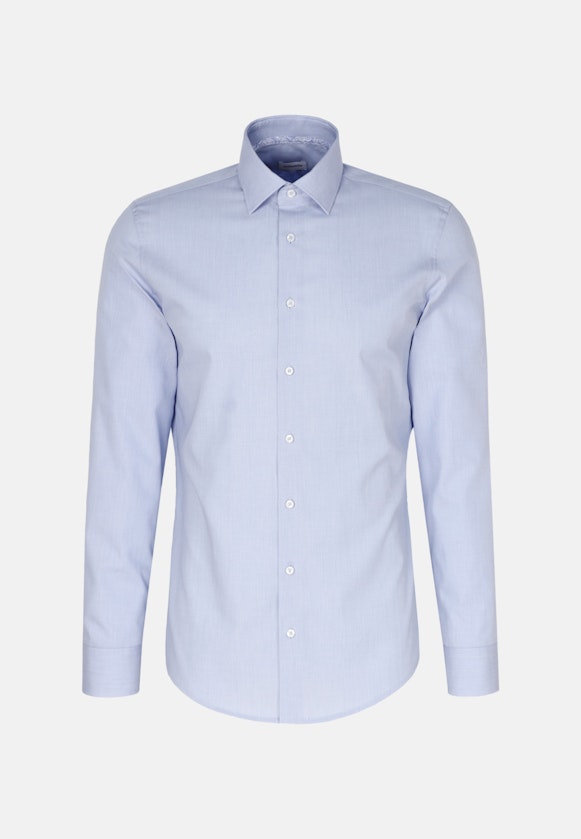 Non-iron Poplin Business Shirt in Slim with Kent-Collar in Light Blue |  Seidensticker Onlineshop