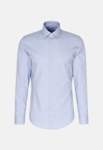 Non-iron Poplin Business Shirt in Slim with Kent-Collar in Light Blue |  Seidensticker Onlineshop